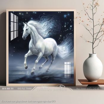 file tranh con giap decor tuoi con ngua ngo dep 073