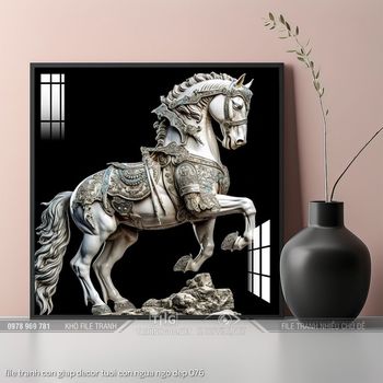 file tranh con giap decor tuoi con ngua ngo dep 076