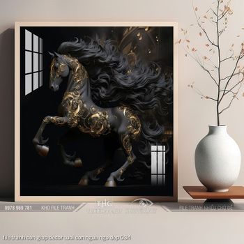 file tranh con giap decor tuoi con ngua ngo dep 084