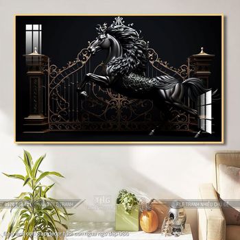 file tranh con giap decor tuoi con ngua ngo dep 086