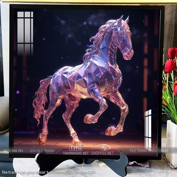 file tranh con giap decor tuoi con ngua ngo dep 089