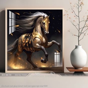 file tranh con giap decor tuoi con ngua ngo dep 098