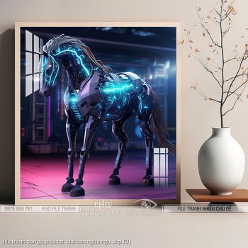 file tranh con giap decor tuoi con ngua ngo dep 101