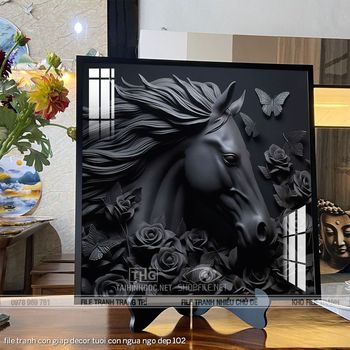 file tranh con giap decor tuoi con ngua ngo dep 102