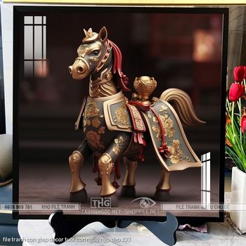 file tranh con giap decor tuoi con ngua ngo dep 103