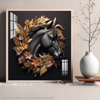 file tranh con giap decor tuoi con ngua ngo dep 104