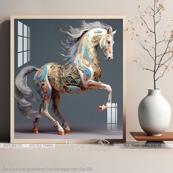 file tranh con giap decor tuoi con ngua ngo dep 108