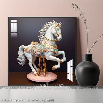 file tranh con giap decor tuoi con ngua ngo dep 115