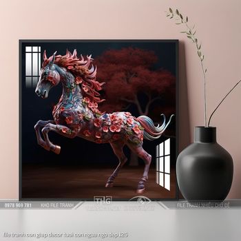 file tranh con giap decor tuoi con ngua ngo dep 125