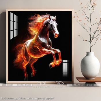 file tranh con giap decor tuoi con ngua ngo dep 128