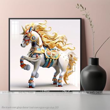 file tranh con giap decor tuoi con ngua ngo dep 133