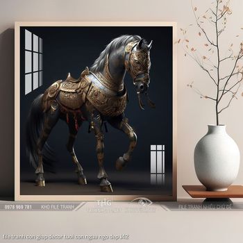 file tranh con giap decor tuoi con ngua ngo dep 142