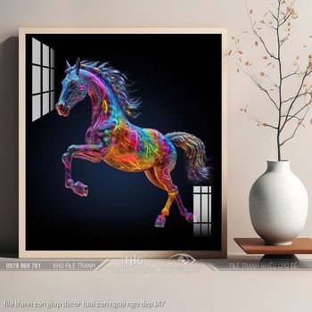 file tranh con giap decor tuoi con ngua ngo dep 147