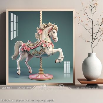 file tranh con giap decor tuoi con ngua ngo dep 151