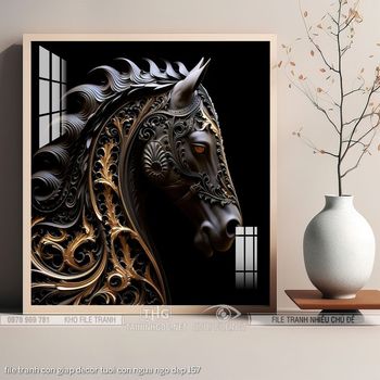 file tranh con giap decor tuoi con ngua ngo dep 157