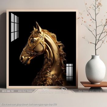 file tranh con giap decor tuoi con ngua ngo dep 159