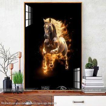 file tranh con giap decor tuoi con ngua ngo dep 160