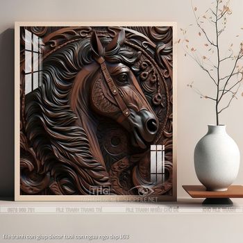 file tranh con giap decor tuoi con ngua ngo dep 163