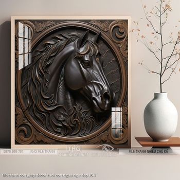 file tranh con giap decor tuoi con ngua ngo dep 164