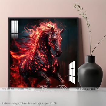 file tranh con giap decor tuoi con ngua ngo dep 166