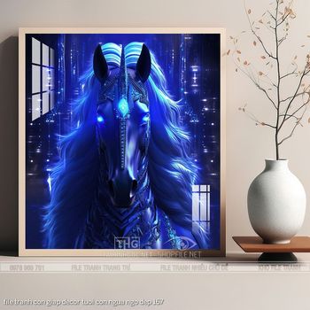 file tranh con giap decor tuoi con ngua ngo dep 167