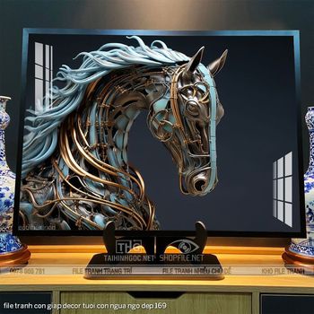 file tranh con giap decor tuoi con ngua ngo dep 169