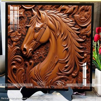 file tranh con giap decor tuoi con ngua ngo dep 171