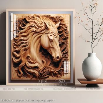 file tranh con giap decor tuoi con ngua ngo dep 174