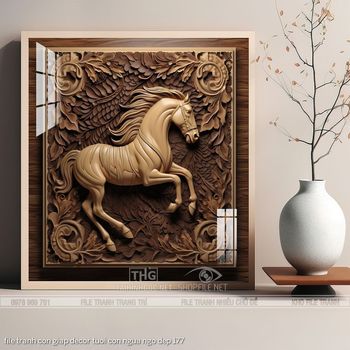 file tranh con giap decor tuoi con ngua ngo dep 177