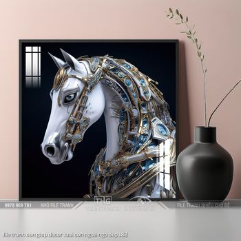 file tranh con giap decor tuoi con ngua ngo dep 182