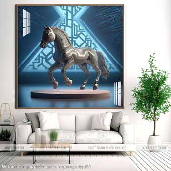 file tranh con giap decor tuoi con ngua ngo dep 183