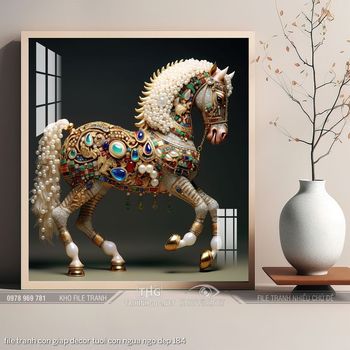 file tranh con giap decor tuoi con ngua ngo dep 184