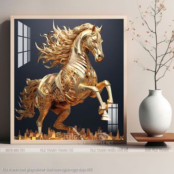 file tranh con giap decor tuoi con ngua ngo dep 185