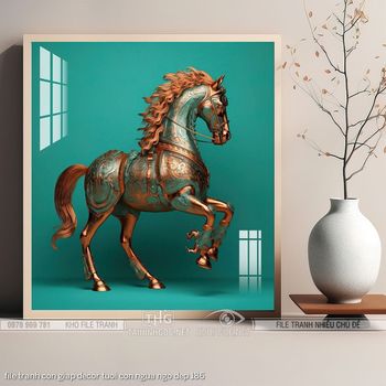 file tranh con giap decor tuoi con ngua ngo dep 186