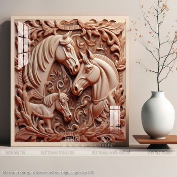 file tranh con giap decor tuoi con ngua ngo dep 189