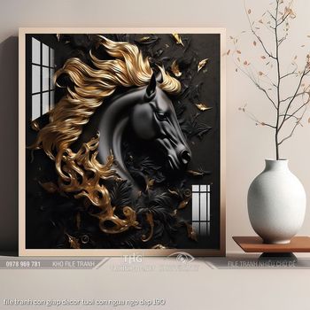 file tranh con giap decor tuoi con ngua ngo dep 190