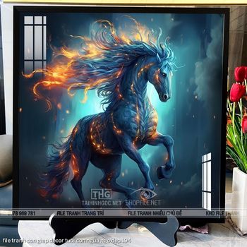 file tranh con giap decor tuoi con ngua ngo dep 194