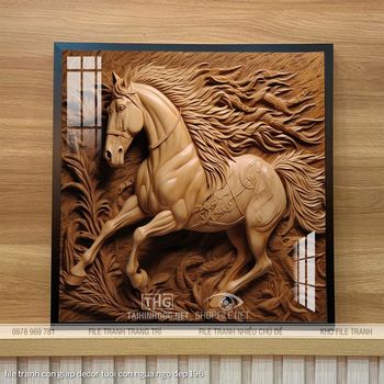 file tranh con giap decor tuoi con ngua ngo dep 196