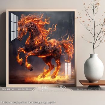 file tranh con giap decor tuoi con ngua ngo dep 199