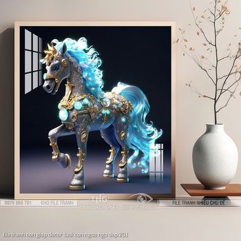 file tranh con giap decor tuoi con ngua ngo dep 201