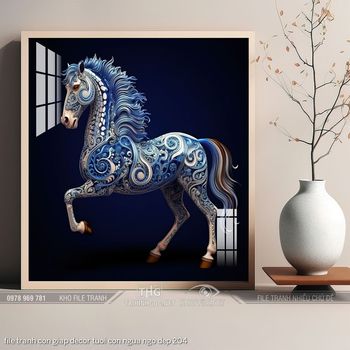 file tranh con giap decor tuoi con ngua ngo dep 204