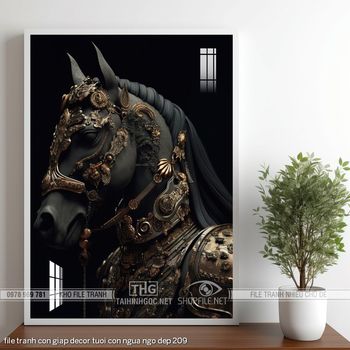 file tranh con giap decor tuoi con ngua ngo dep 209