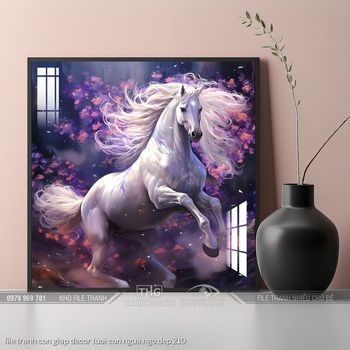 file tranh con giap decor tuoi con ngua ngo dep 210