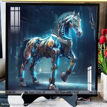 file tranh con giap decor tuoi con ngua ngo dep 211