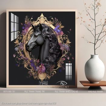 file tranh con giap decor tuoi con ngua ngo dep 212