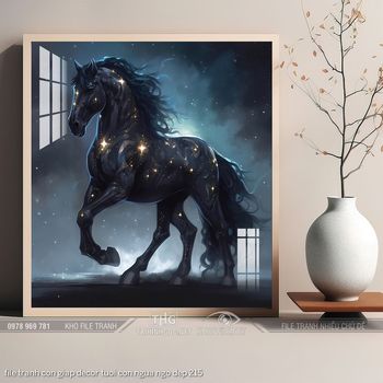 file tranh con giap decor tuoi con ngua ngo dep 215