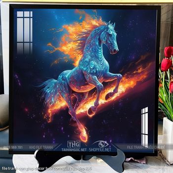 file tranh con giap decor tuoi con ngua ngo dep 216