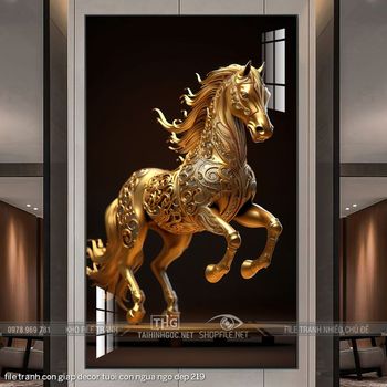 file tranh con giap decor tuoi con ngua ngo dep 219