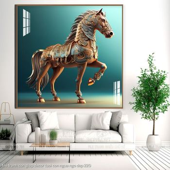 file tranh con giap decor tuoi con ngua ngo dep 220