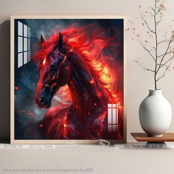 file tranh con giap decor tuoi con ngua ngo dep 223